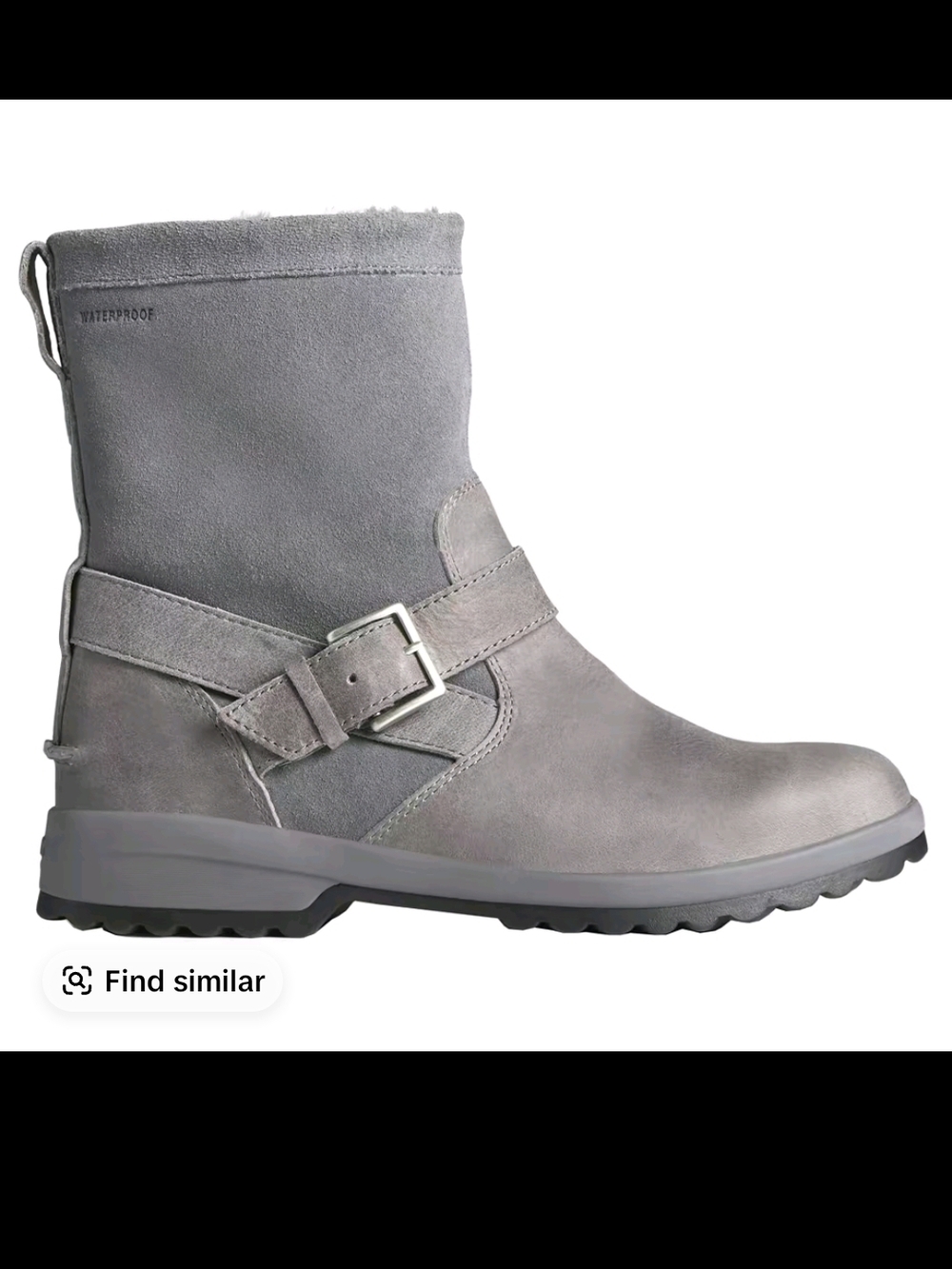 Sperry Grey Suede Ankle Boot with Buckle Brand New